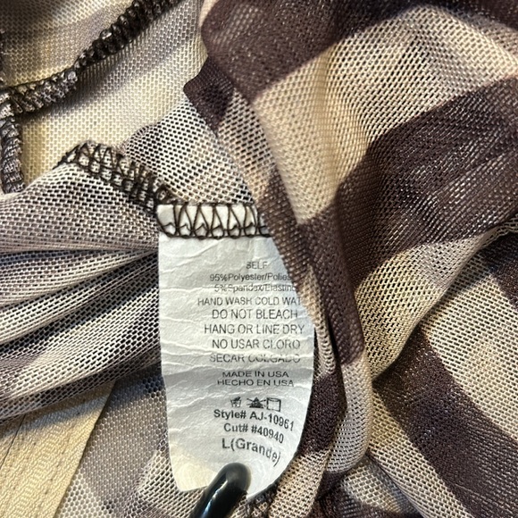 Animal print sheer jumpsuit - Picture 7 of 7